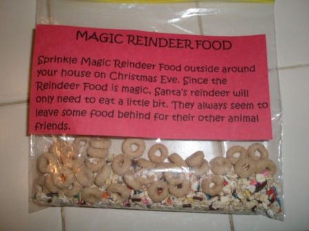 Magic reindeer food